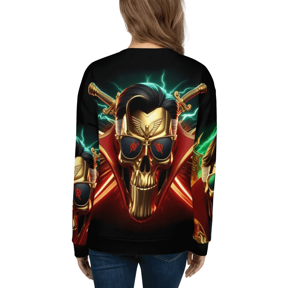 Golden Robot-Skull Face - Unisex Sweatshirt #16 product image (7)