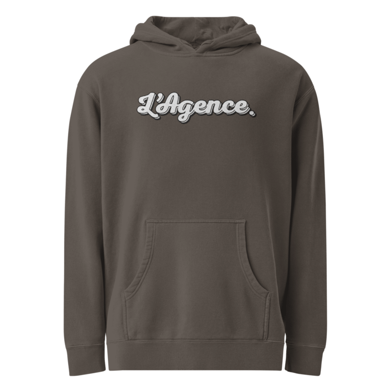 L'AGENCE EMBROIDERED HOODIE BLACK product image (1)