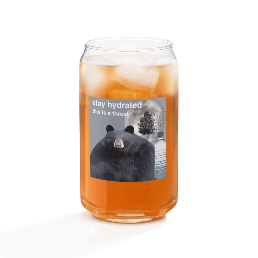 Stay Hydrated Glass Cup product image (9)