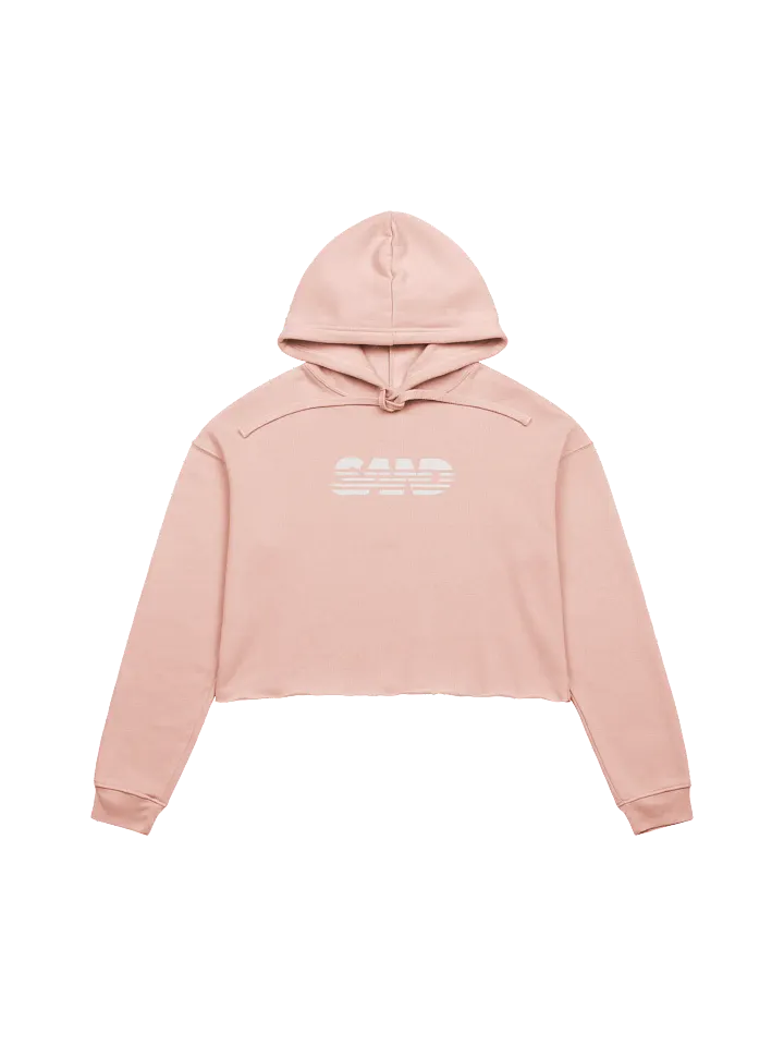 White SAND Crop Hoodie product image (1)