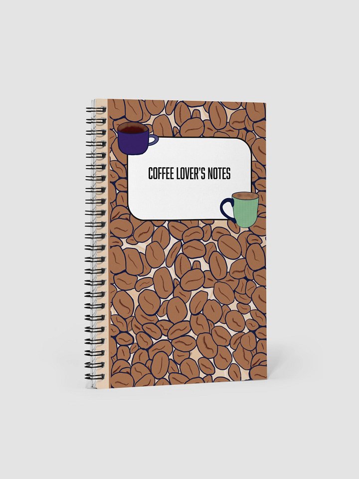 Coffee Lover's Delight Spiral Notebook product image (1)