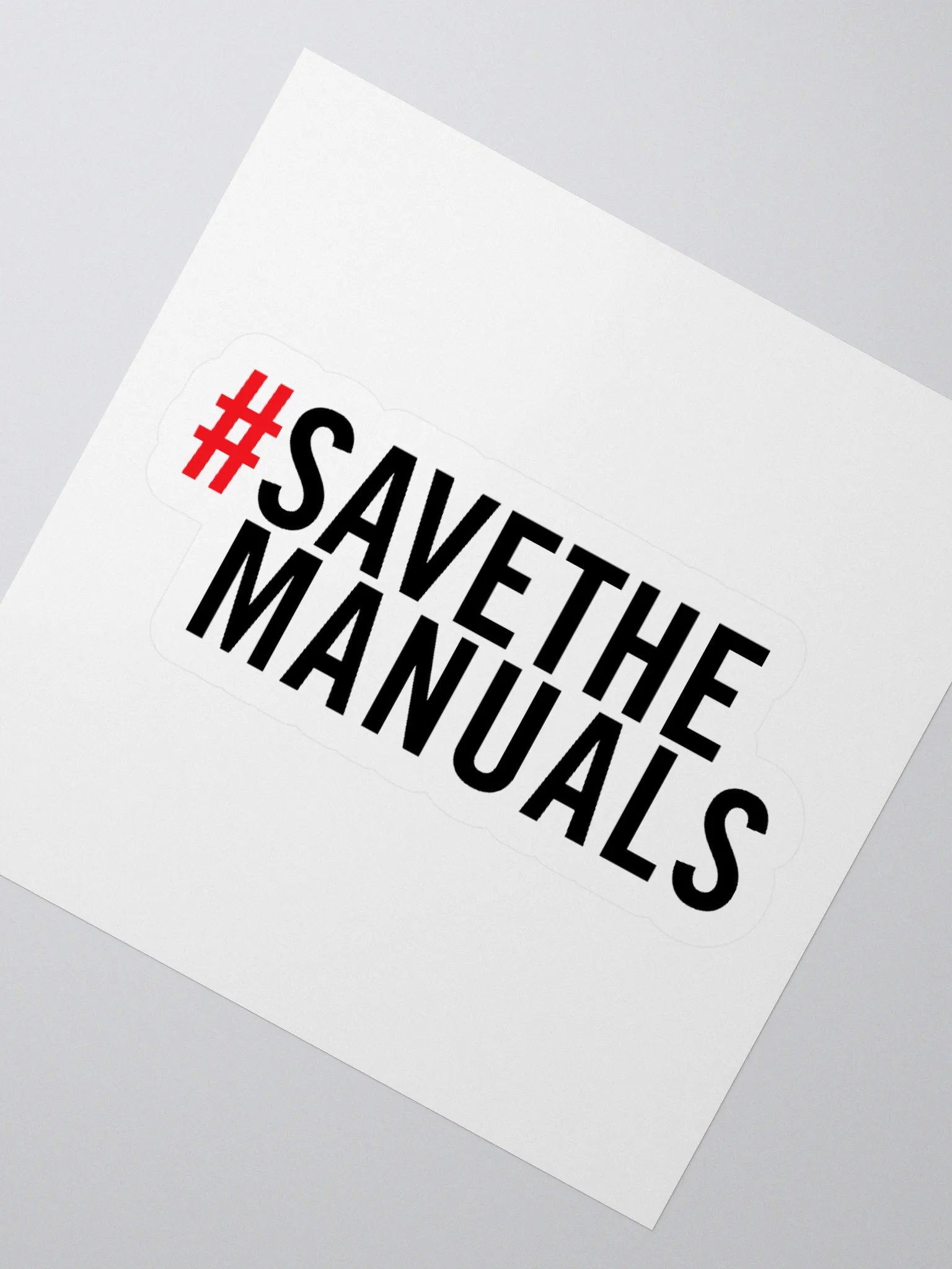 #SAVETHEMANUALS STICKER product image (2)
