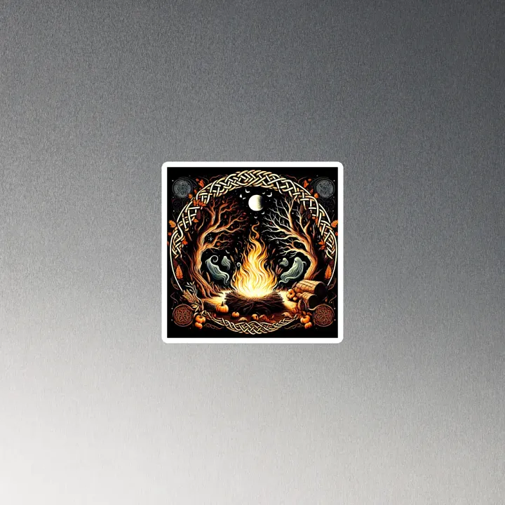 Samhain / Halloween 'Spirits' Die Cut, Slimline, Fade Proof Magnets product image (2)