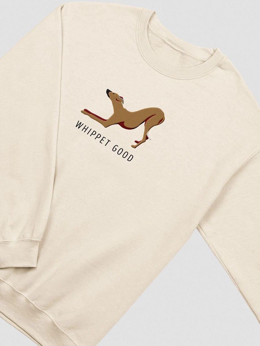 Whippet Good Sweatshirt (Embroidered) of a Whippet(Tan) product image (5)