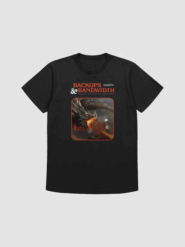 NinjaOne Backups & Bandwidth 2023 - Cotton Ringspun Tee product image (1)