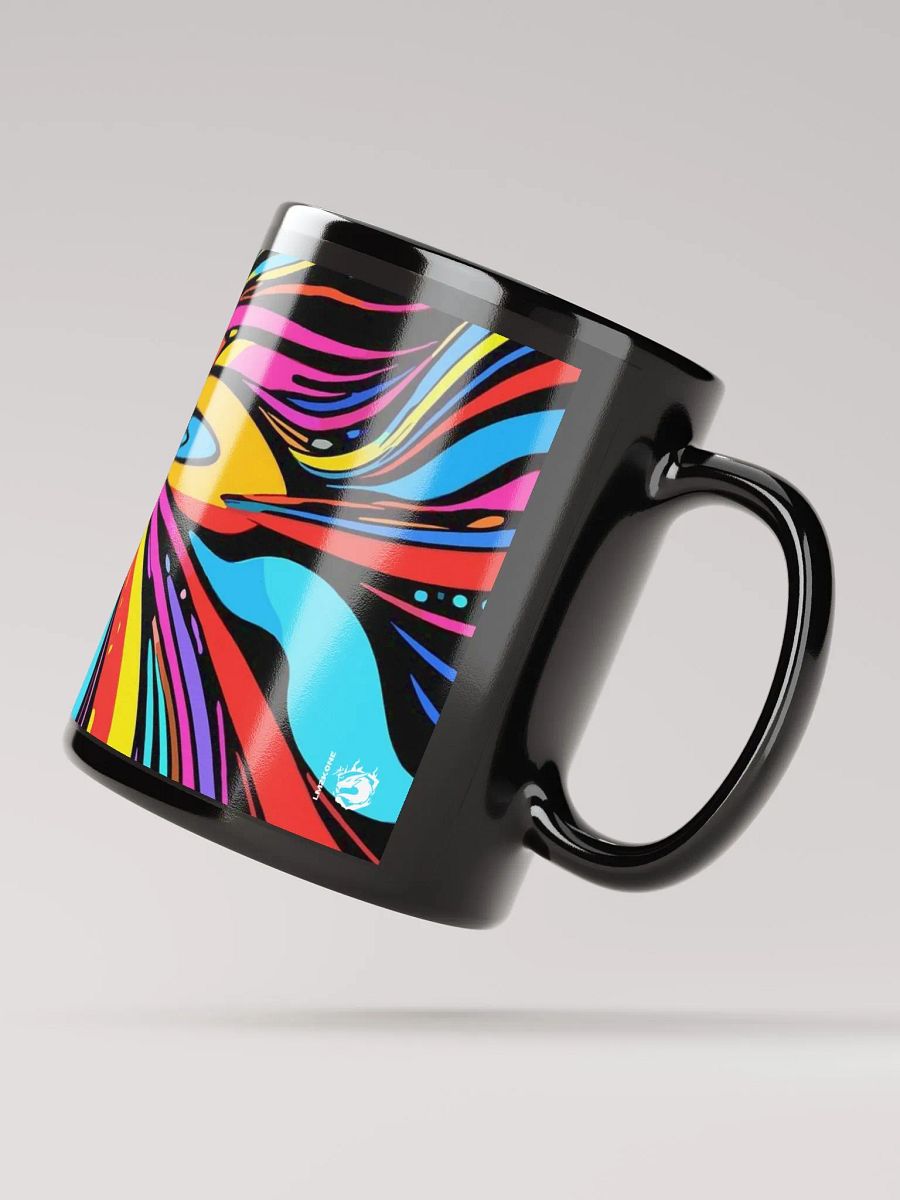 Energizing Swirls Black Glossy Mug product image (6)