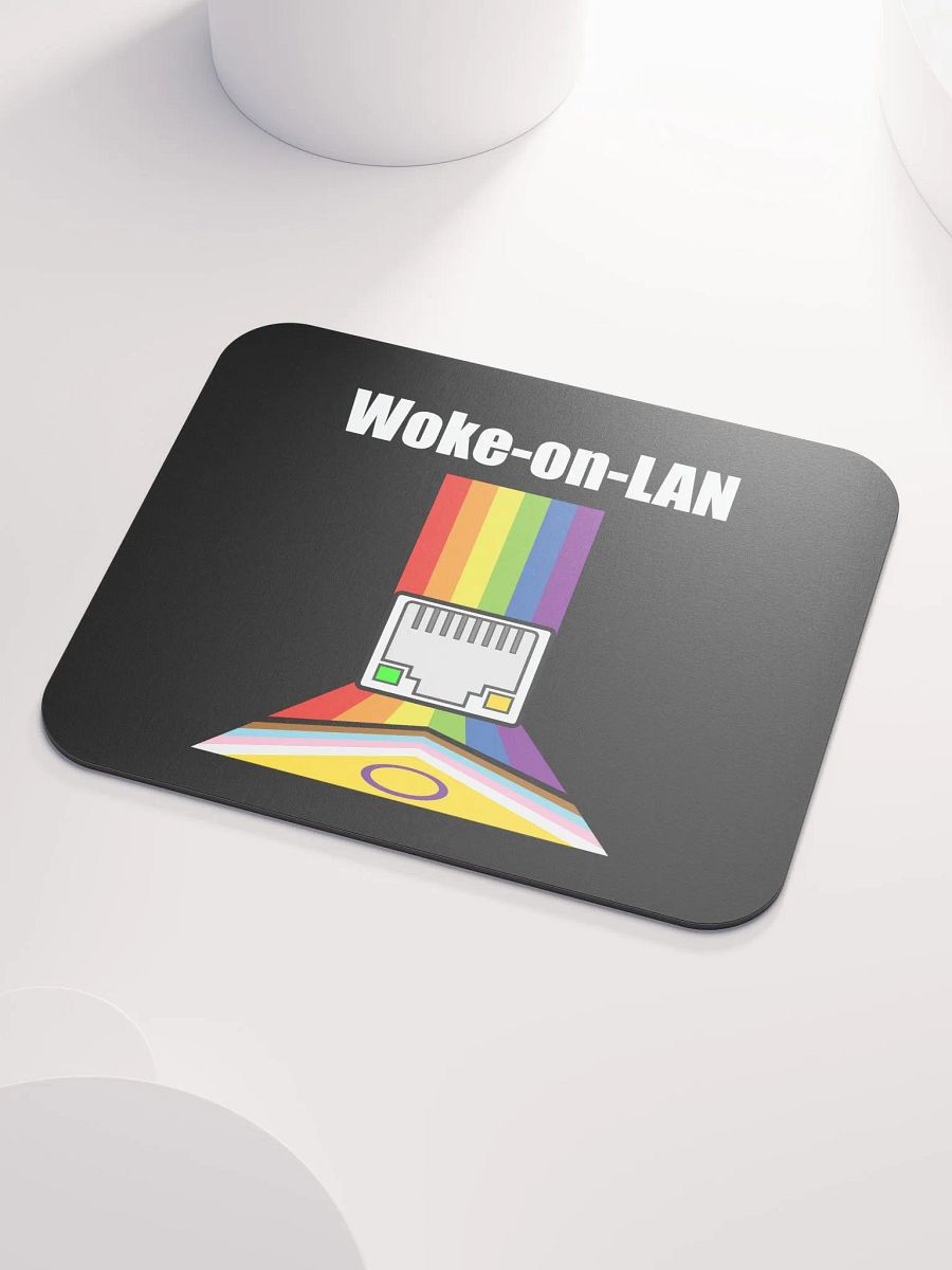 Woke on LAN Mouse Pad (Black) product image (3)
