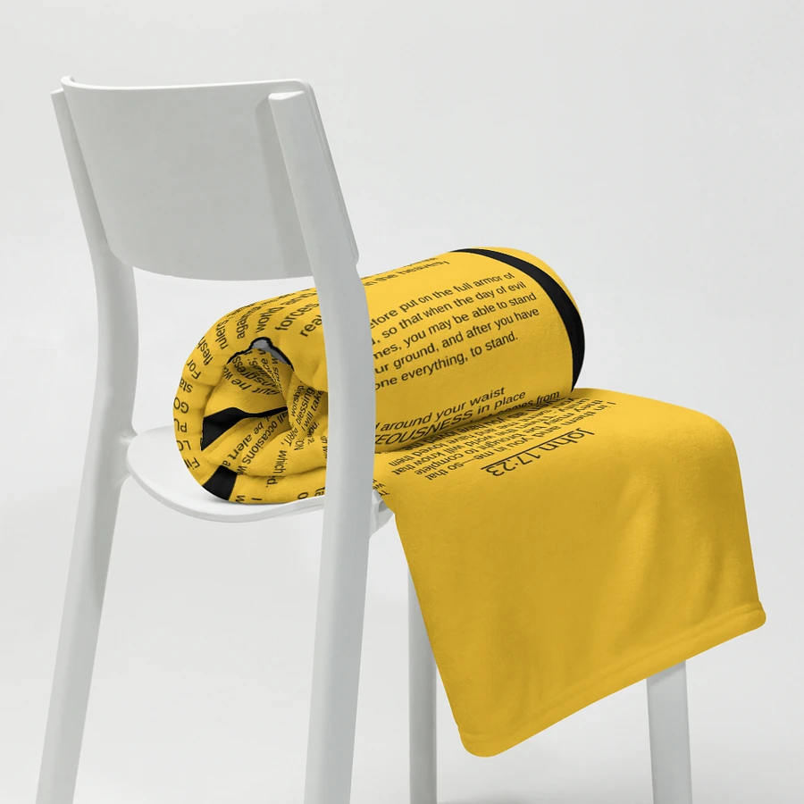 Armour Of God Mustard Yellow Prayer Blanket product image (16)