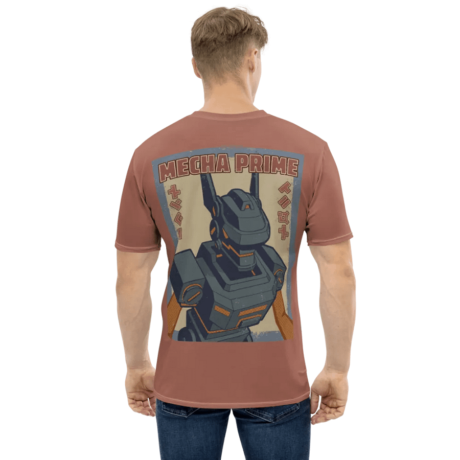 Mecha Prime Poster T-Shirt - Red product image (1)