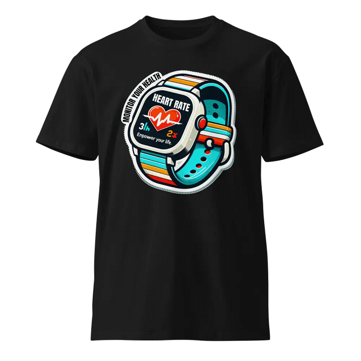 Heart Rate Monitor Smartwatch Illustration T-Shirt product image (1)