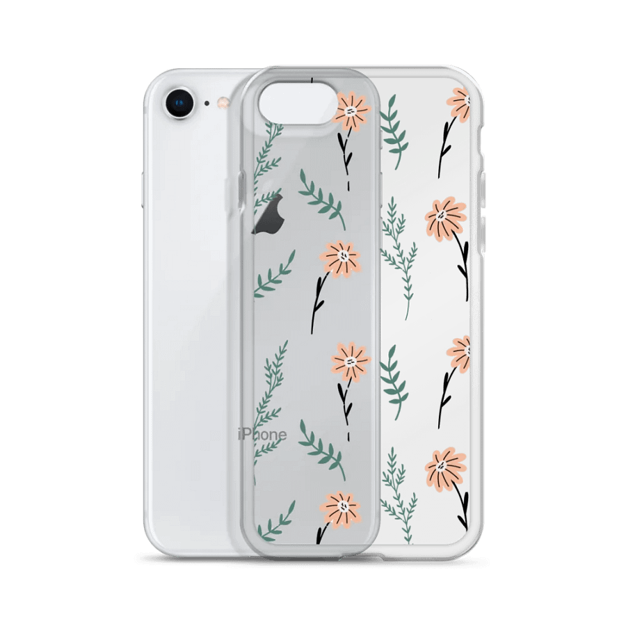 Aesthetic Floral Clear iPhone Case – Elegant and Protective Design product image (138)