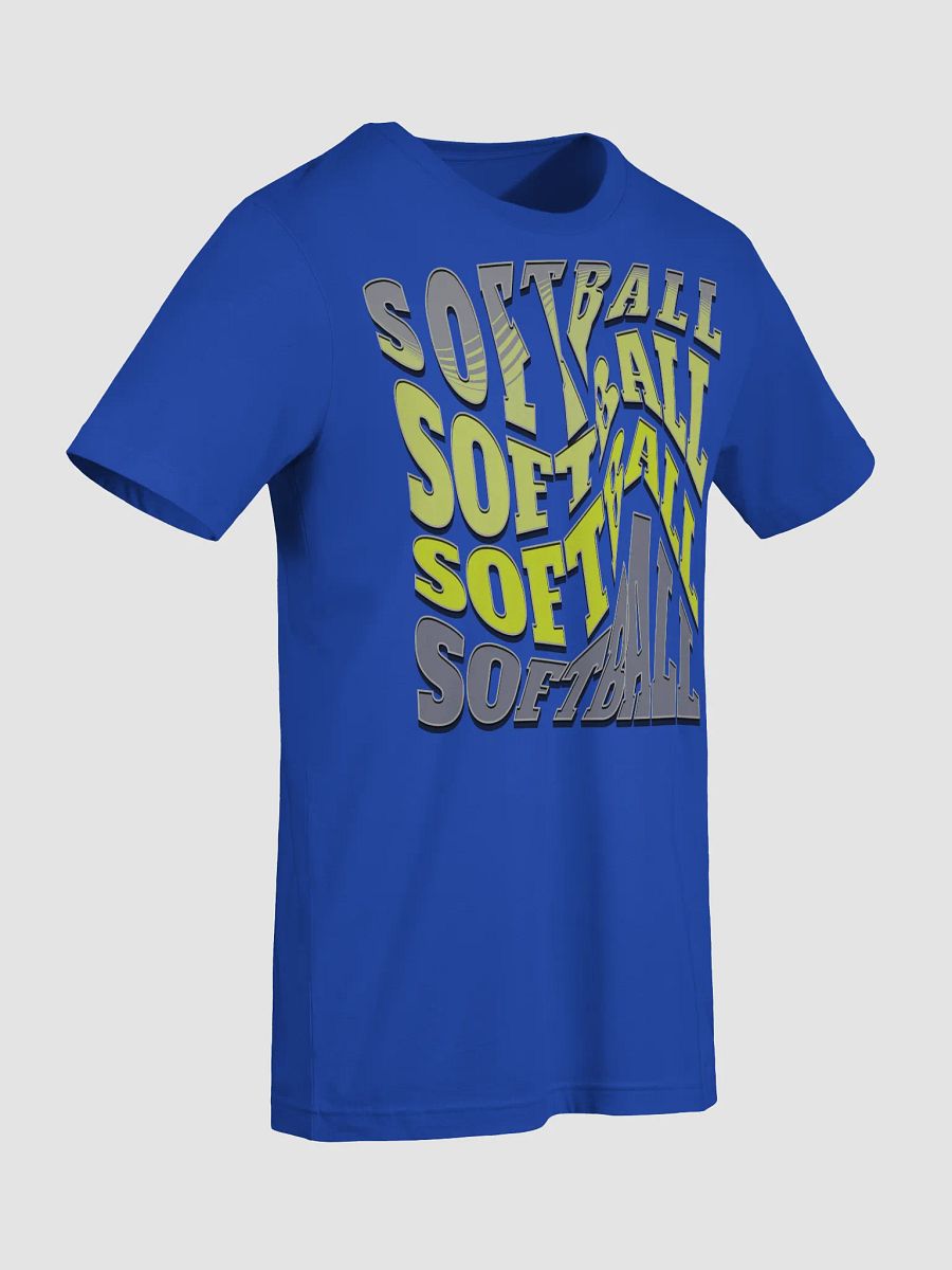 Swirl Softball Typography Extravaganza T-Shirt product image (12)