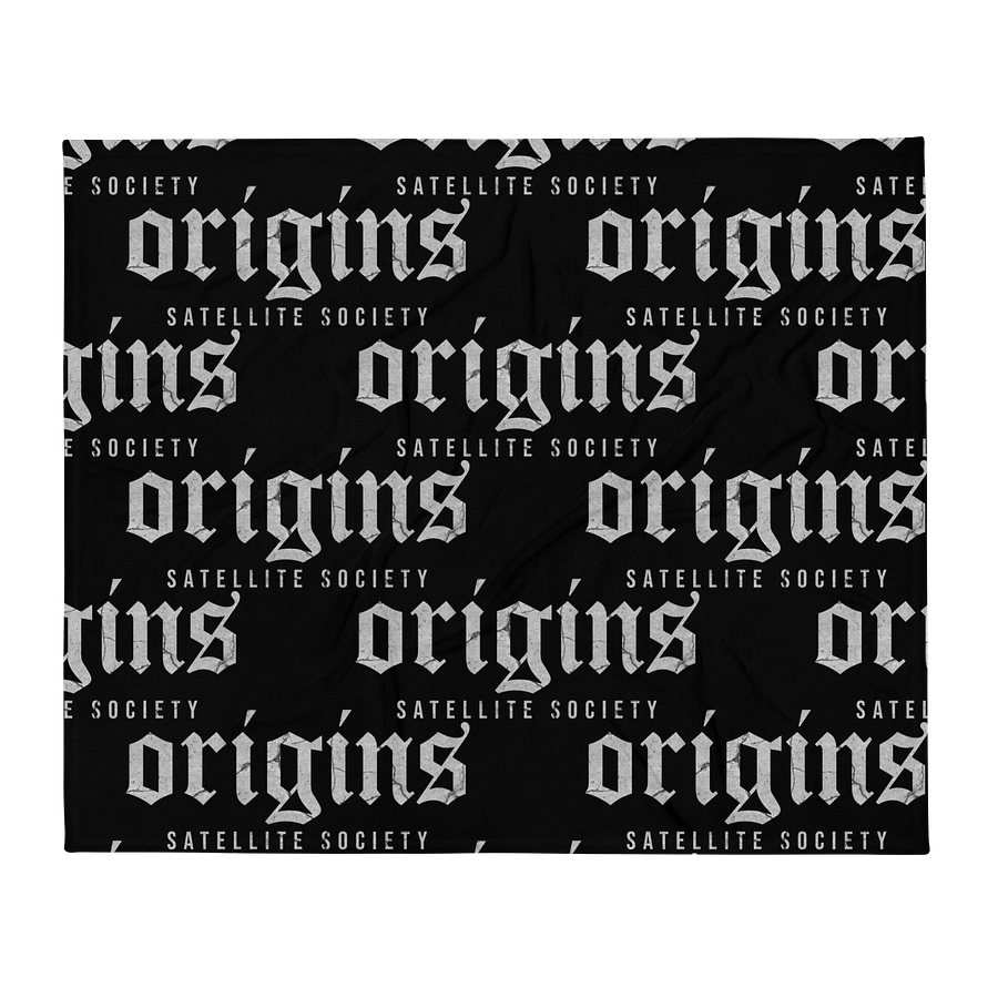 Satellite Society origins Printed Throw Blanket product image (2)
