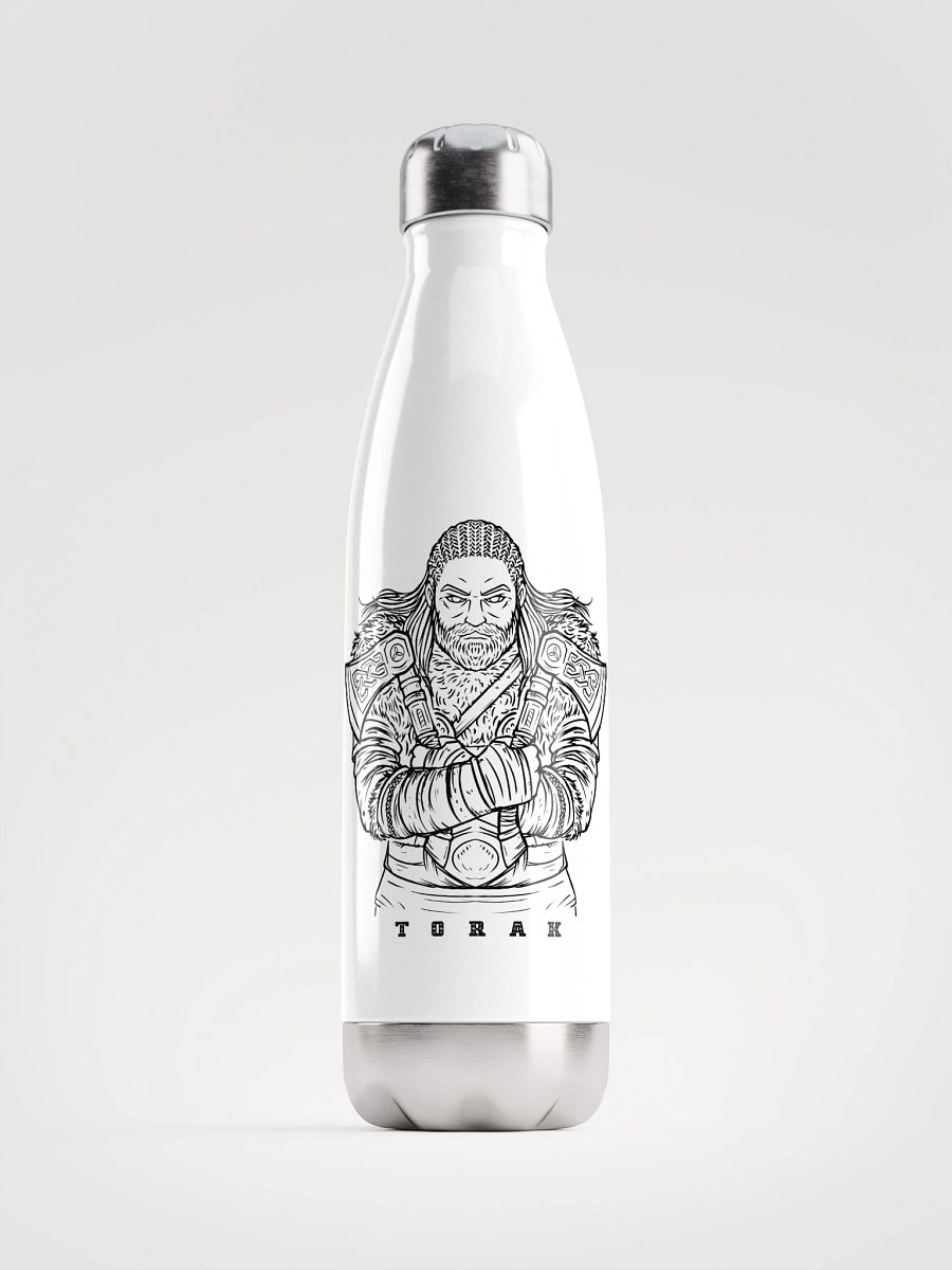 "Black Character" White Stainless Steel Water Bottle product image (1)