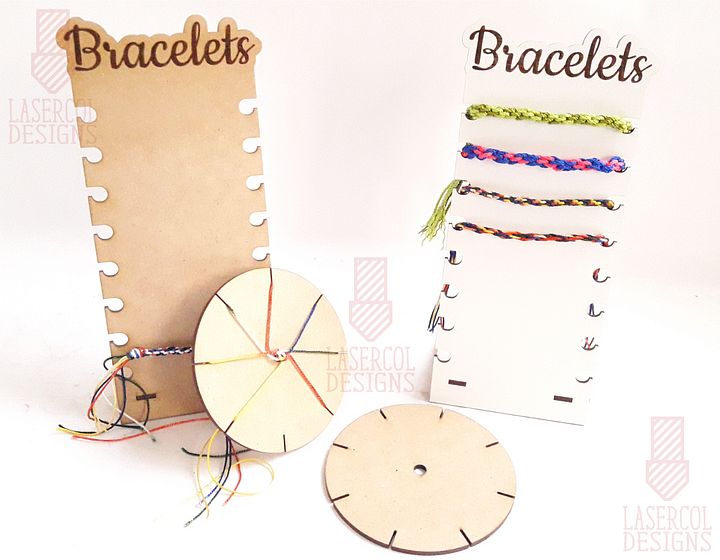 Bracelet Braiding Disc and Stand - Laser Cut Files product image (2)