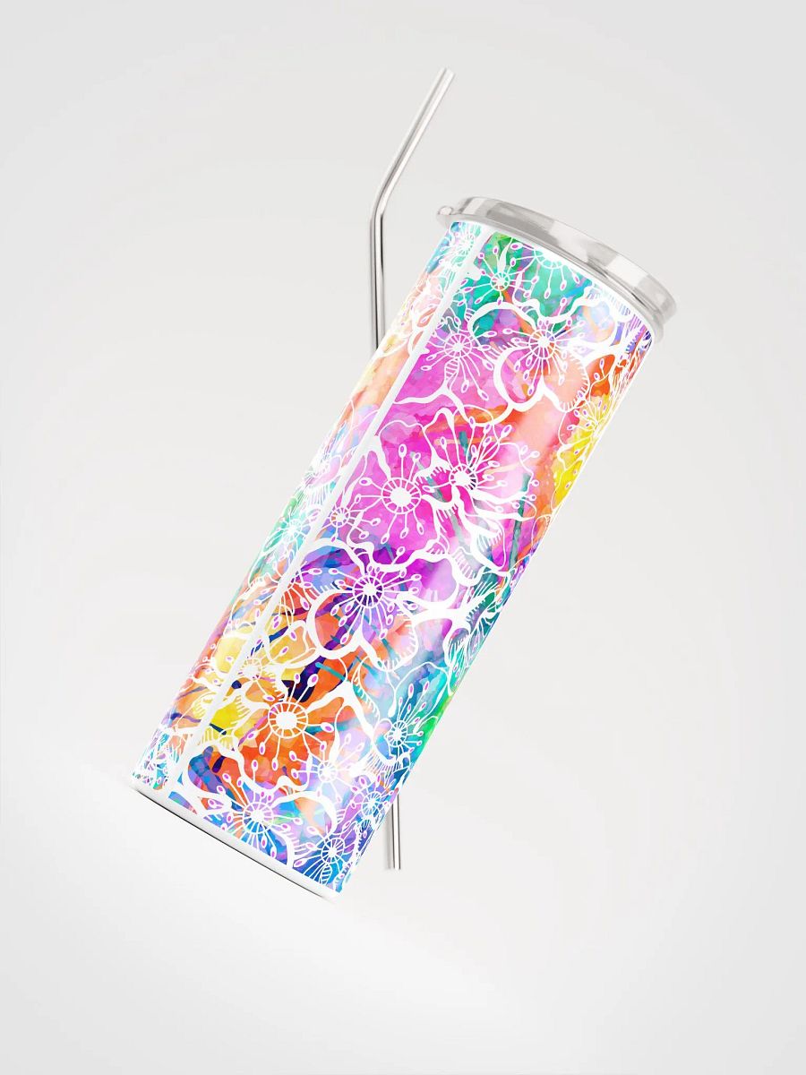 Retro Tie-Dye Flowers Tumbler 20-oz product image (4)