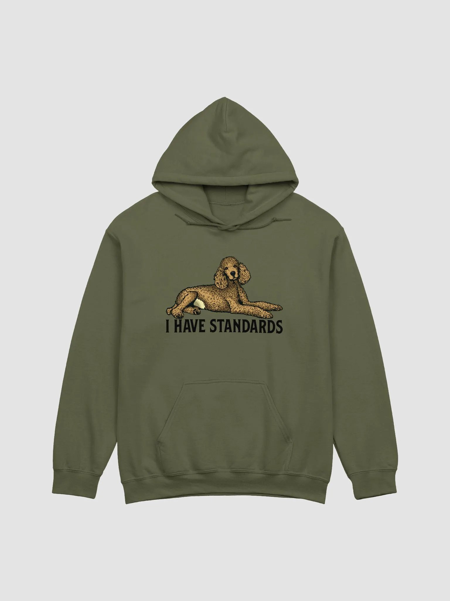I Have Standards Hooded Sweatshirt of a Standard Poodle | Funny Hoodie for Poodle Paw-rents product image (17)