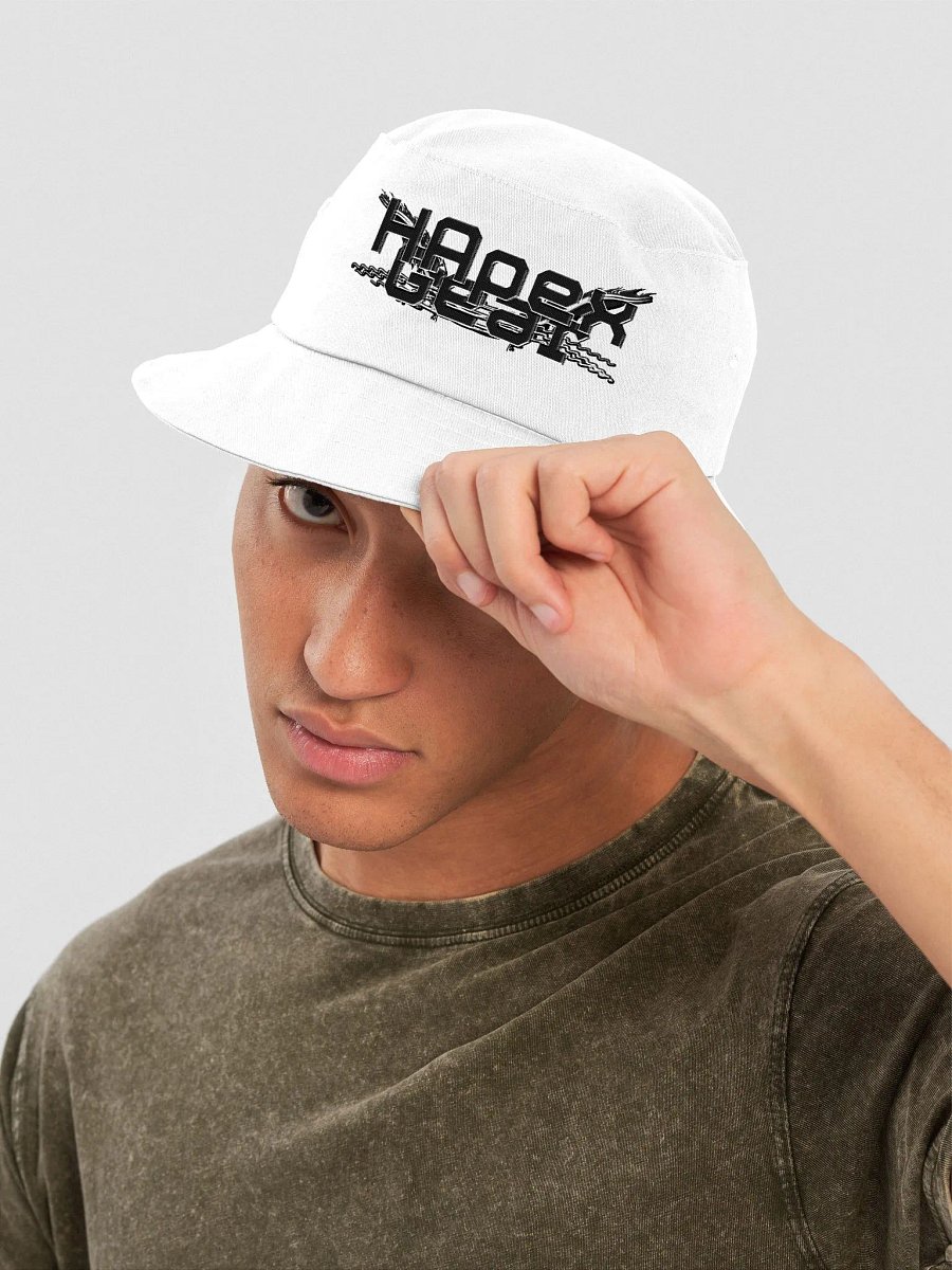 Bucket Hat - Embroidered - Black HApex Gear White Logo product image (18)