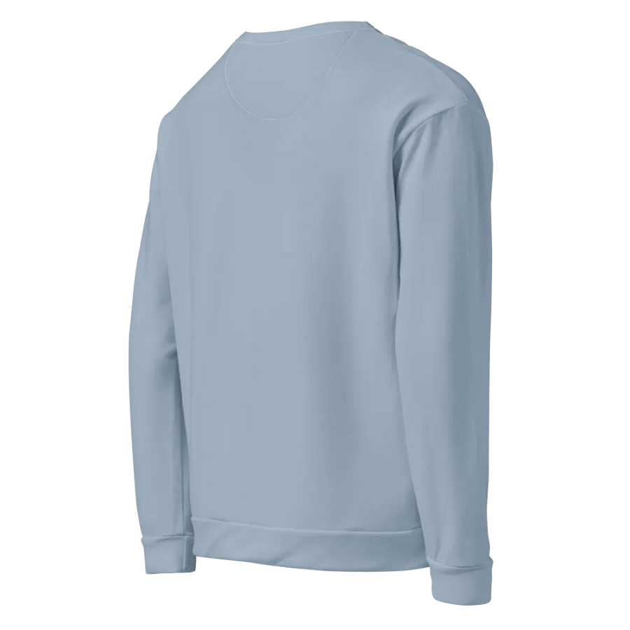 Plain Light Grayish Blue True Summer Unisex Recycled Polyester Heavyweight Premium Sweatshirt by Treasure Pie product image (6)
