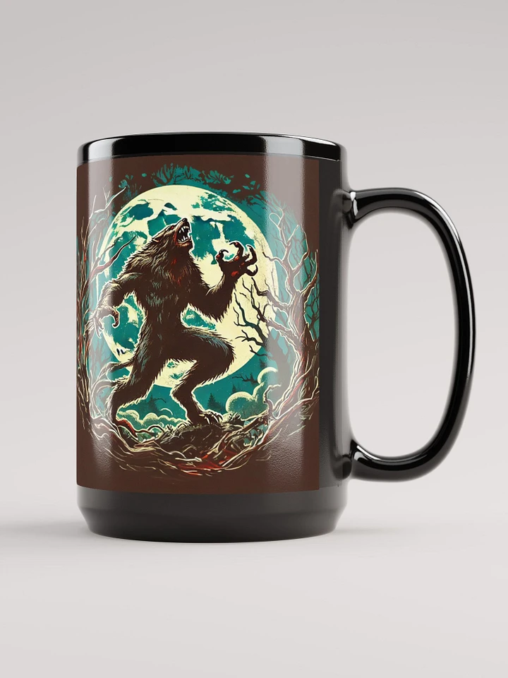 Full Moon Werewolf Black Glossy Mug product image (2)