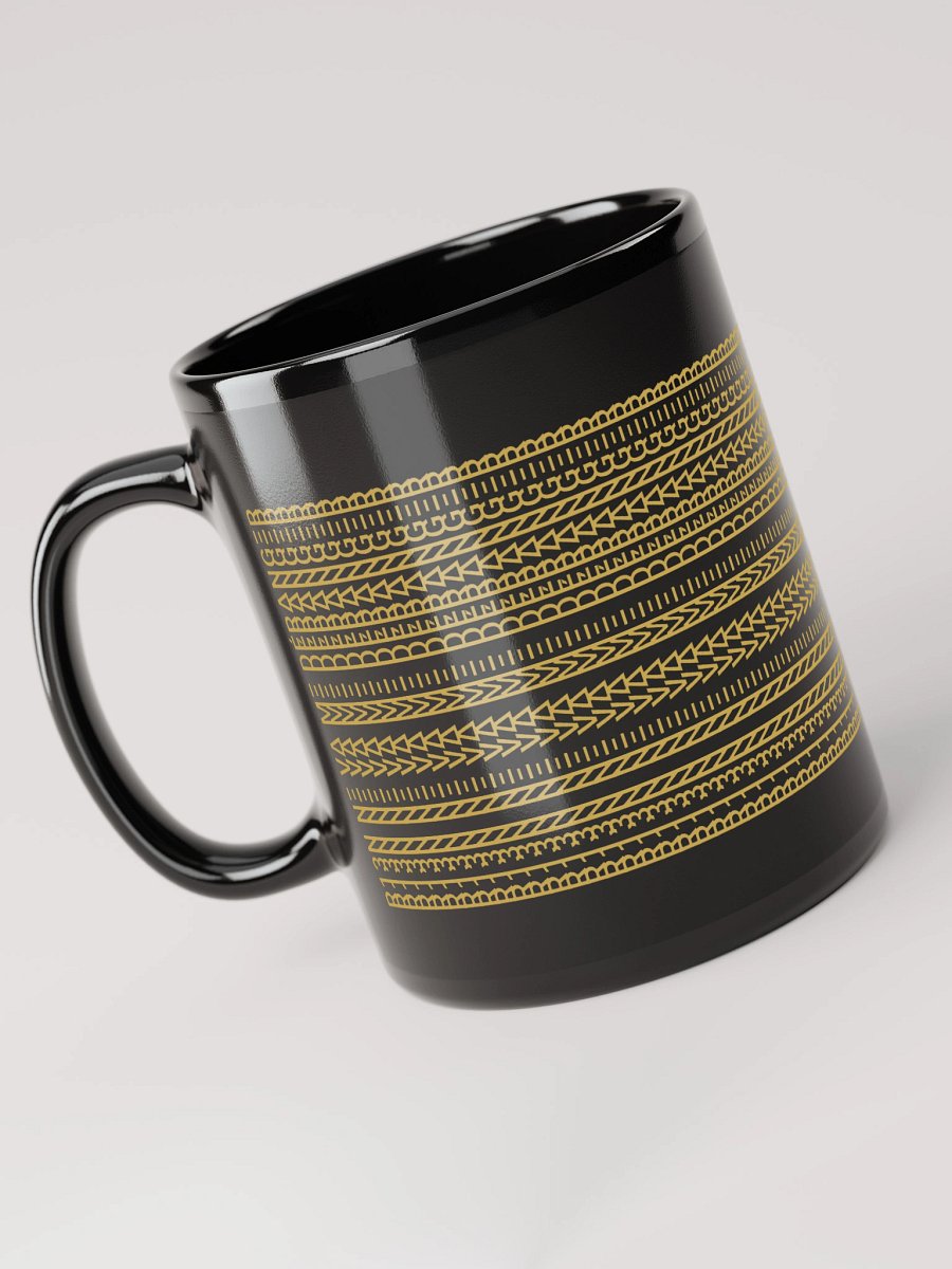 Mug Noir Codé Zen Doré - Rien ne Va me Déranger - Cadeau Chic product image (3)