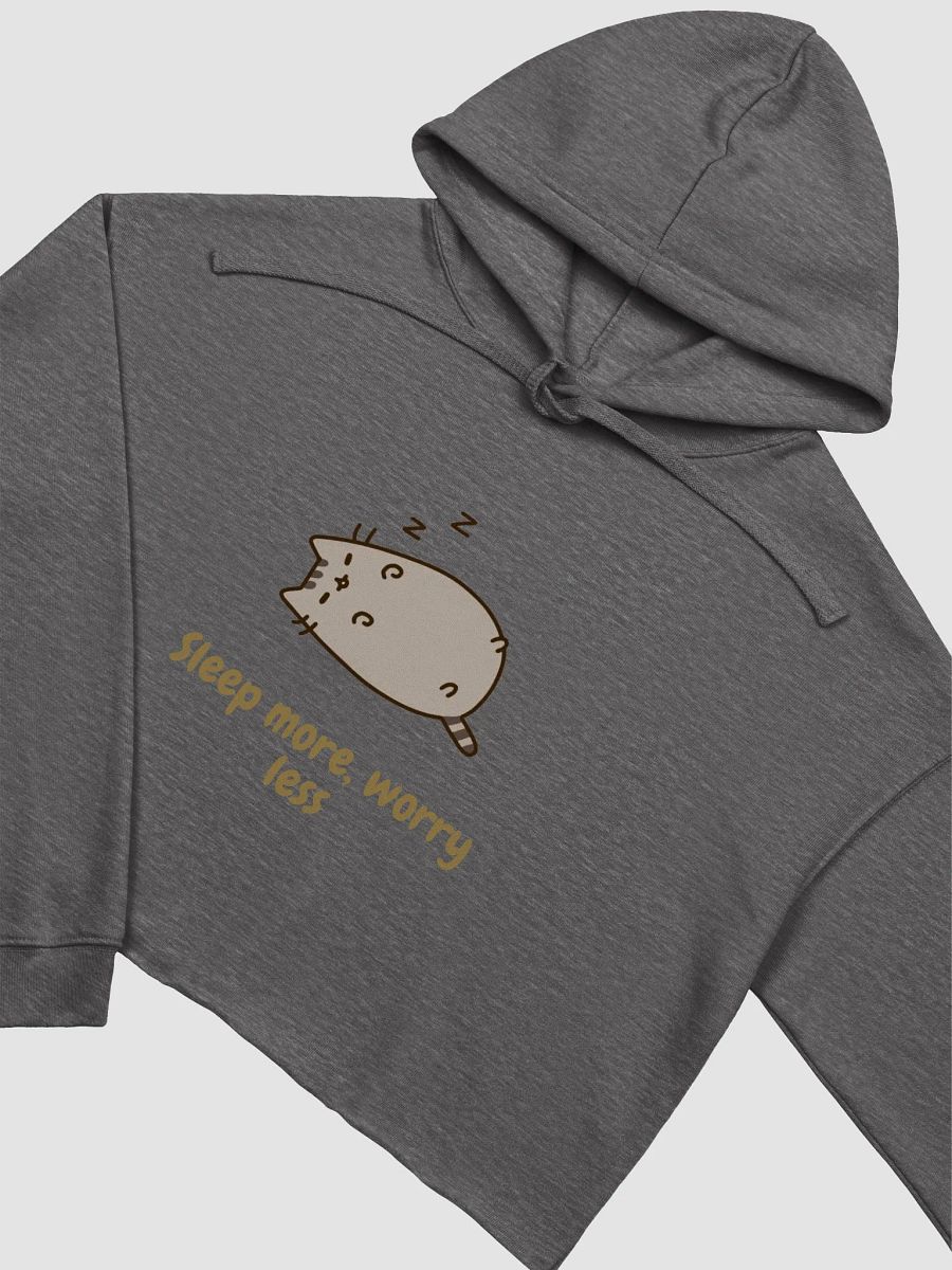 Zzz Cat Sleep More Crop Hoodie product image (13)