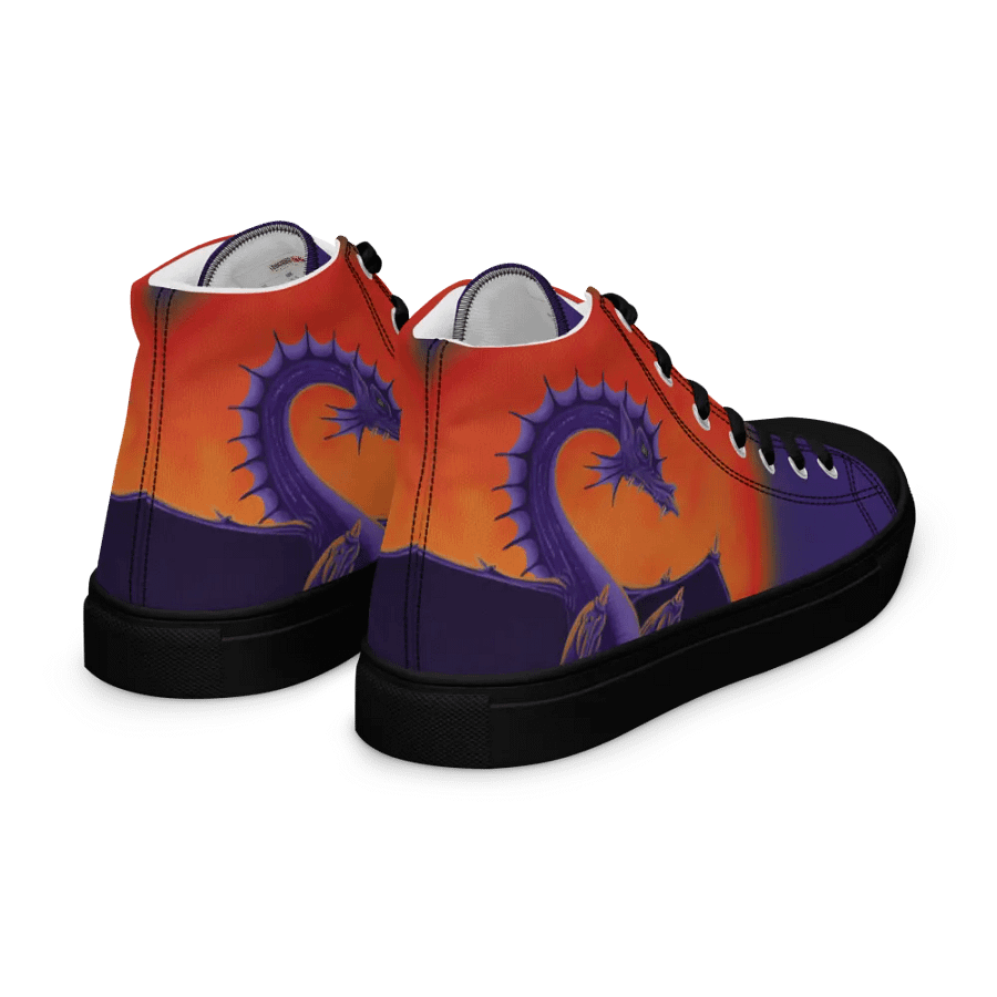Dragon Sunburst High Top Canvas Shoes product image (7)