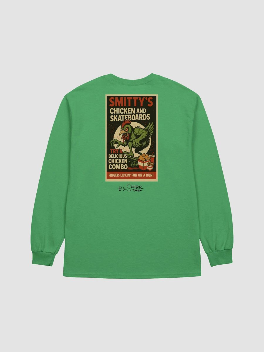 “Smitty's Chicken & Skateboards” (long sleeve) product image (2)