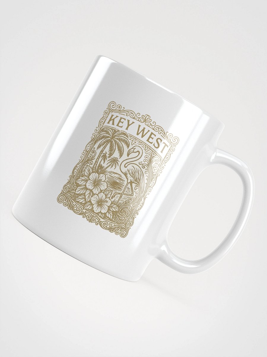 Key West Ceramic Mug with Flamingo and Hibiscus product image (4)