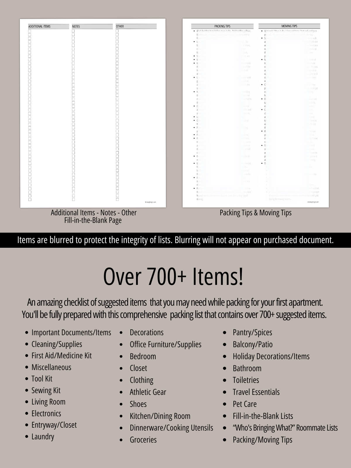 First Apartment Packing List product image (5)