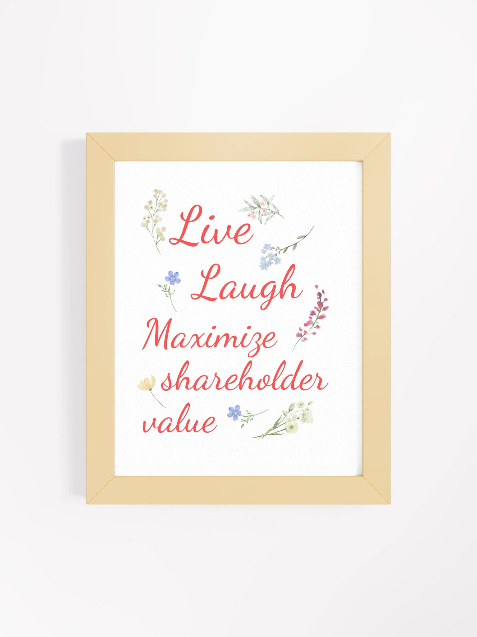 Maximize Shareholder Value Framed Wall Art product image (4)