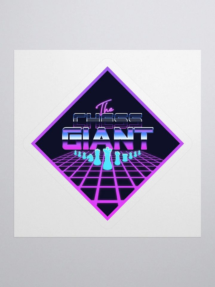 Outrun Chessboard sticker product image (3)