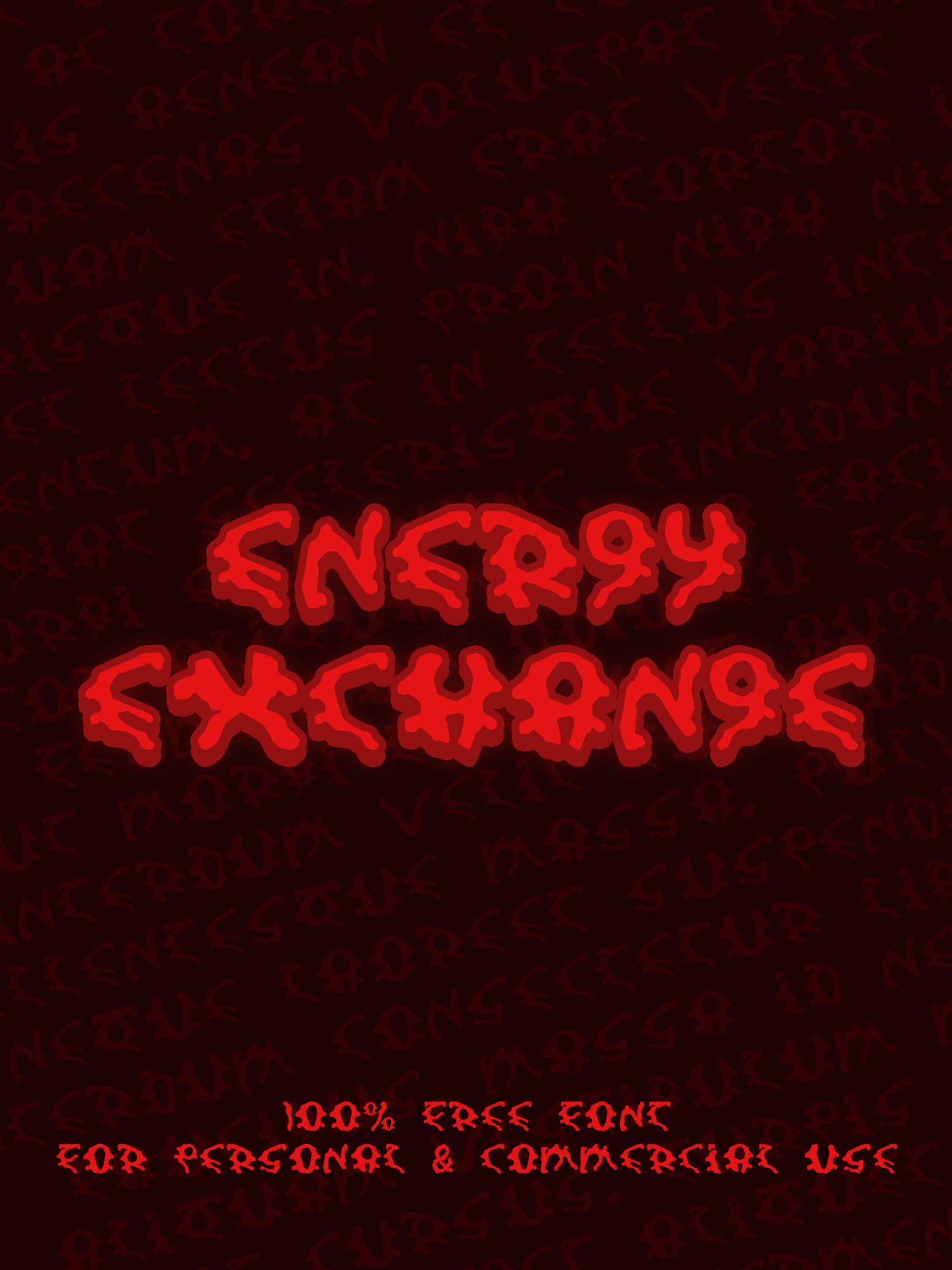 Energy Exchange Font (FREE) product image (1)