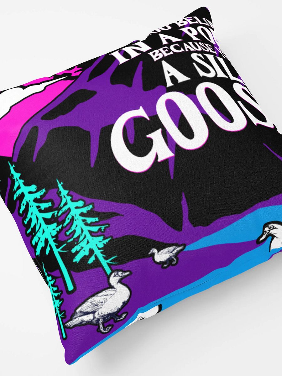 YOU BELONG IN A PONG BECAUSE YOU'RE A SILLY GOOSE, SUPER COZY AND ADORABLE PILLOW. product image (8)