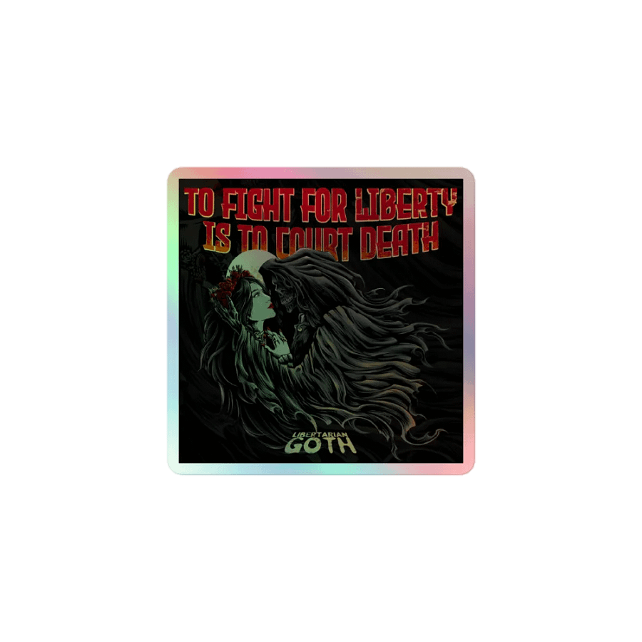 Courting Death Holographic Sticker product image (1)