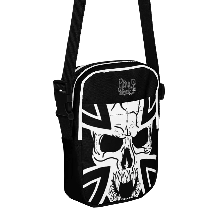 Maltese cross skull utility crossbody bag product image (1)