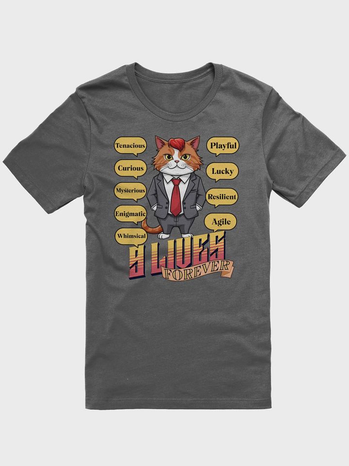 9 Lives Forever Anthro Cat T-Shirt product image (1)