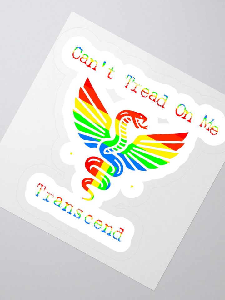 Can't Tread On Me Transcend (Rainbow) Sticker product image (2)