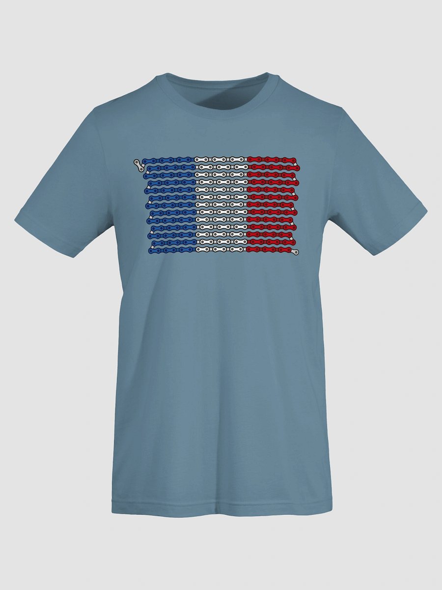 France Bike Chain Flag on Dark Color Supersoft Tee product image (3)