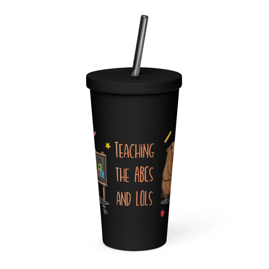 Back To School Capybara Gift For A Teacher - Insulated Coffee Tumbler product image (2)