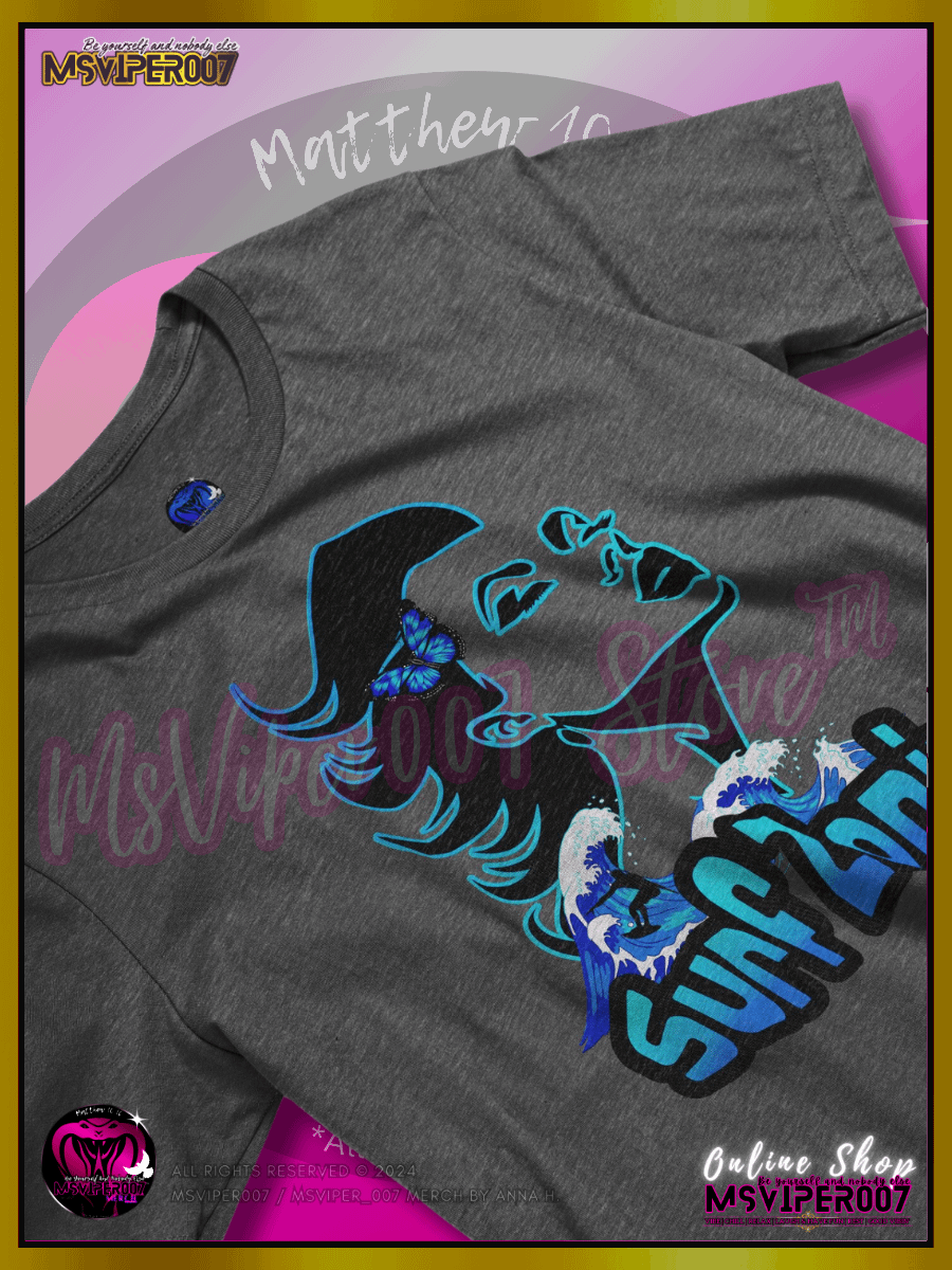 T-Shirt - MsViper007's "Surf Zonin™ [h2O oasis blue]" Comfort T-shirt By Anna H. product image (2)