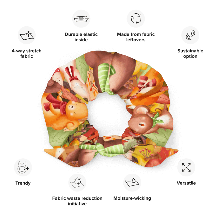 Autumn Animal Adventure Scrunchie product image (3)