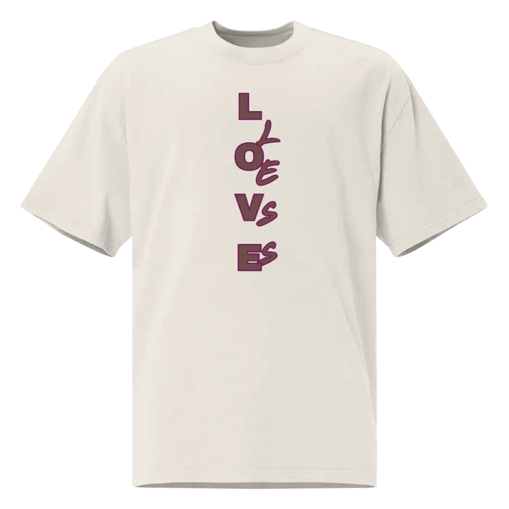 LOVE LESS Oversized Faded T-Shirt product image (1)