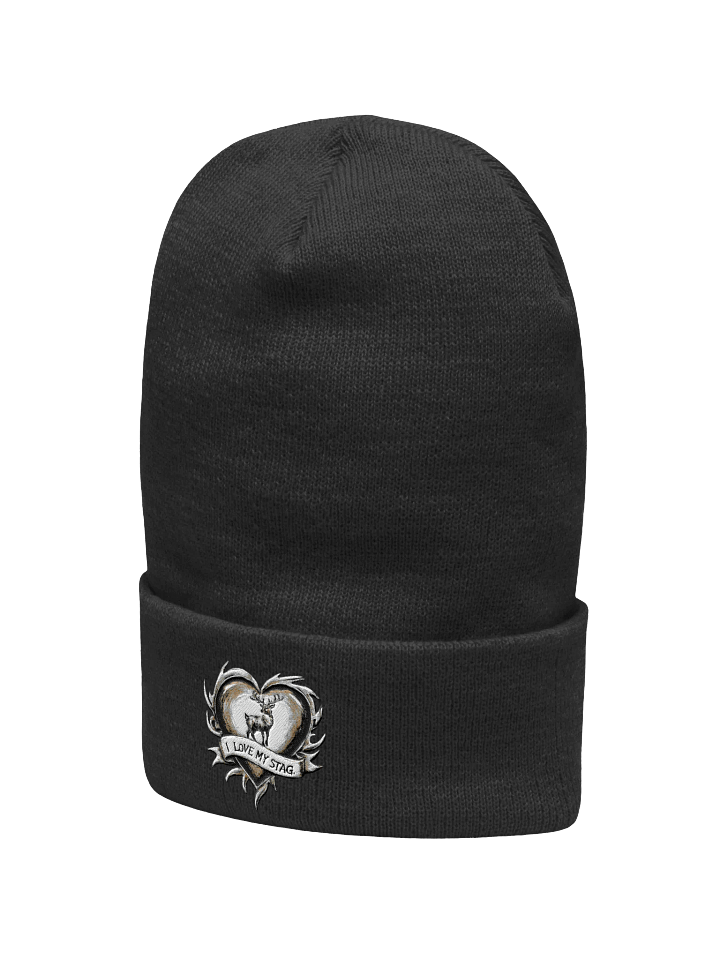 I Love My Stag embroidered cuff beanie for Vixen Hotwives product image (7)