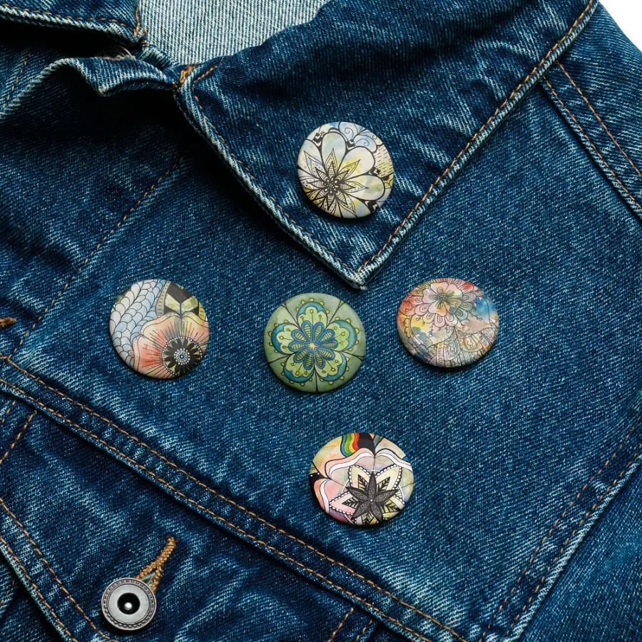 Floral Fantasy Pin Button Set product image (16)