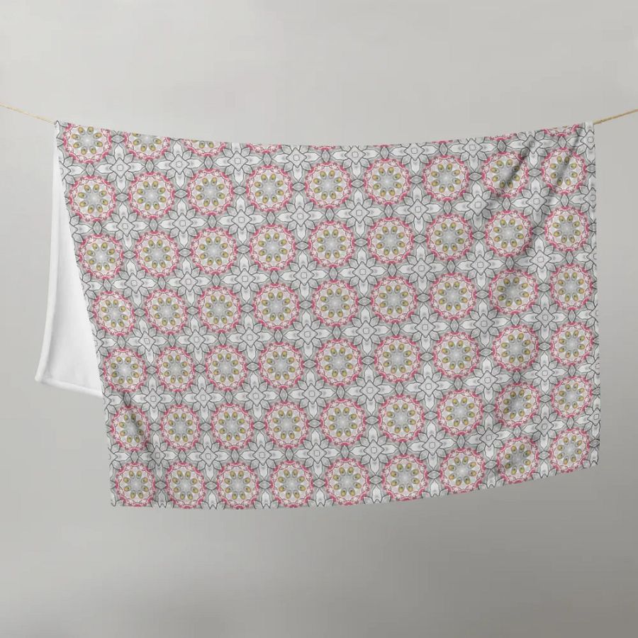 Serene Bird and Blossom Pattern Blanket product image (21)