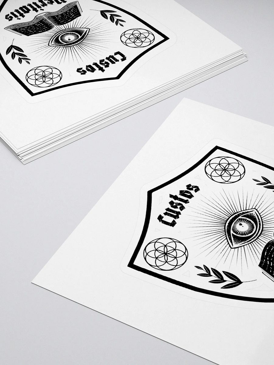 Custos Veritatis Sticker Black & White product image (4)