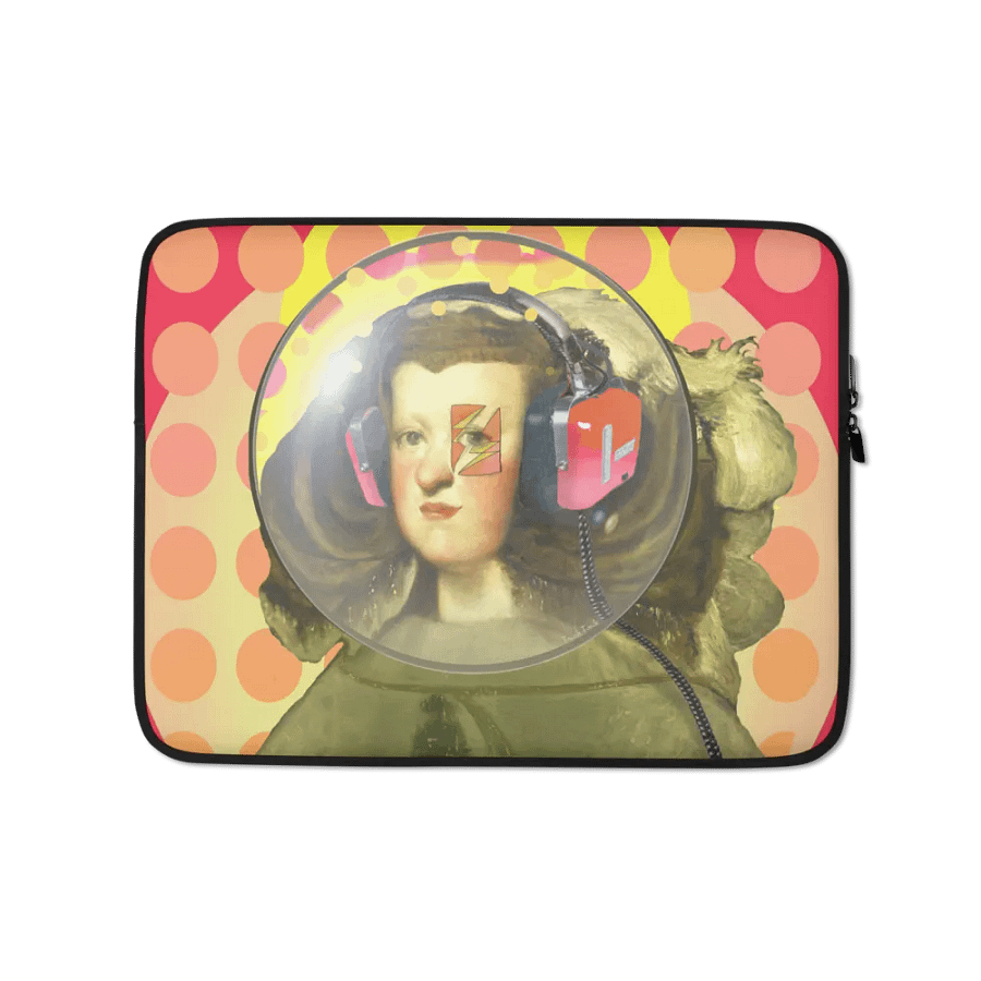 Queen of Space by Frank Fonik (AM/FM Radio Headphone) , Techno EDM Laptop Sleeve product image (1)