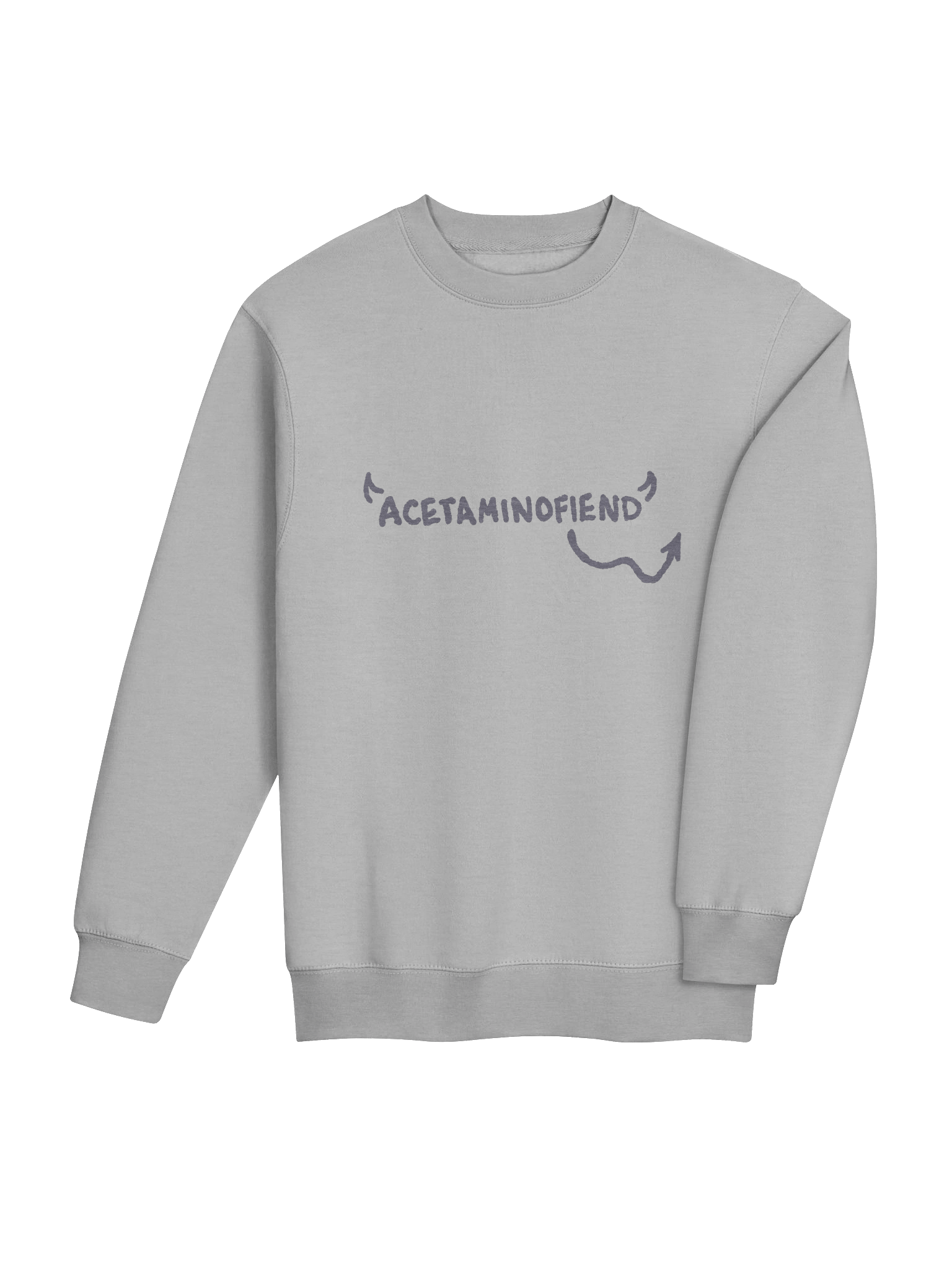 ACETAMINOFIEND handwritten (lavender) heather crewneck product image (7)