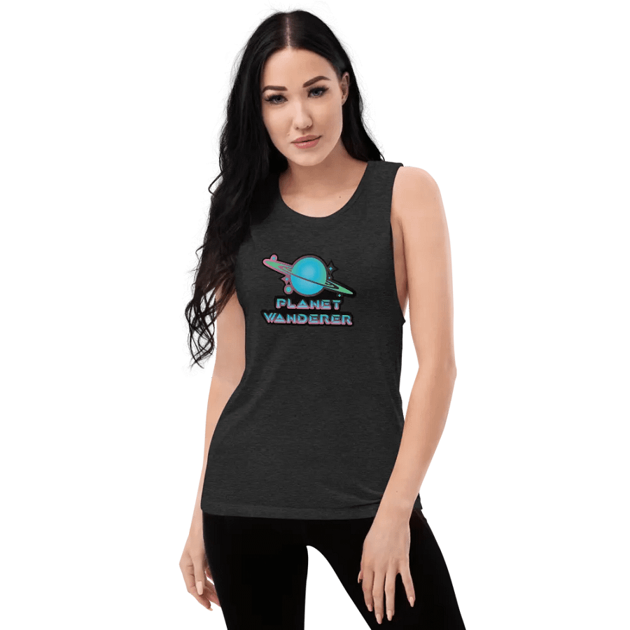Planet Wanderer logo Women's Flowy Tank top product image (8)